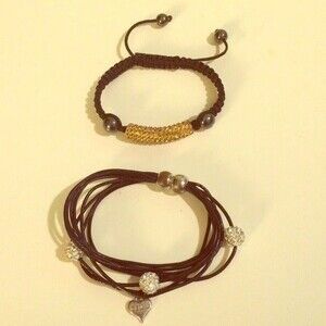 2 sparkly rhinestone bracelets